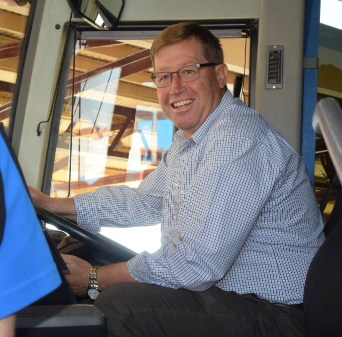 CONNECTIVITY: Dubbo MP Troy Grant said the public transport would be a more cost effective choice for people from smaller towns to travel to Dubbo. Photo: ORLANDER RUMING