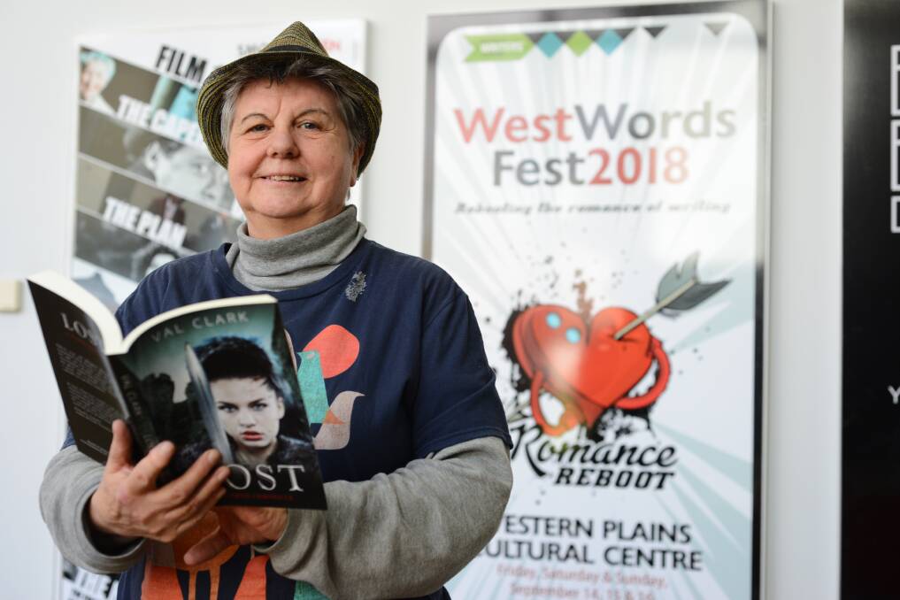 MIGHTIER THAN THE SWORD: Outback Writers' Centre president Val Clarke says the festival will reduce the tyranny of distance for budding authors. Photo: BELINDA SOOLE