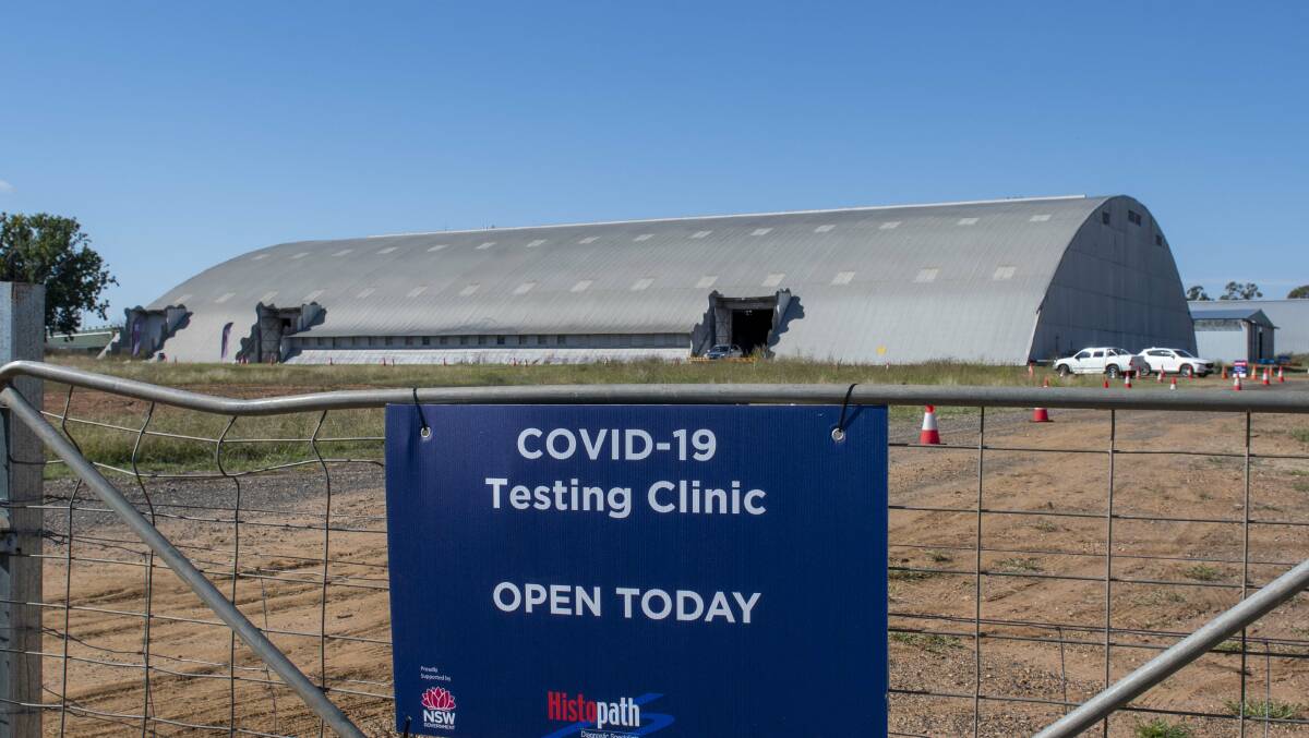 Dubbo RAAF base, the new home of COVID testing in town. Photo: Belinda Soole