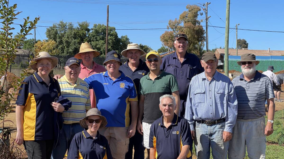 VISION: A group of local volunteers gave up their time at the weekend to help make the new garden at Macquarie Homestay a reality. Photo: CONTRIBUTED