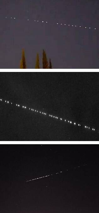 James' photo (below) compared with other Starlink sightings.