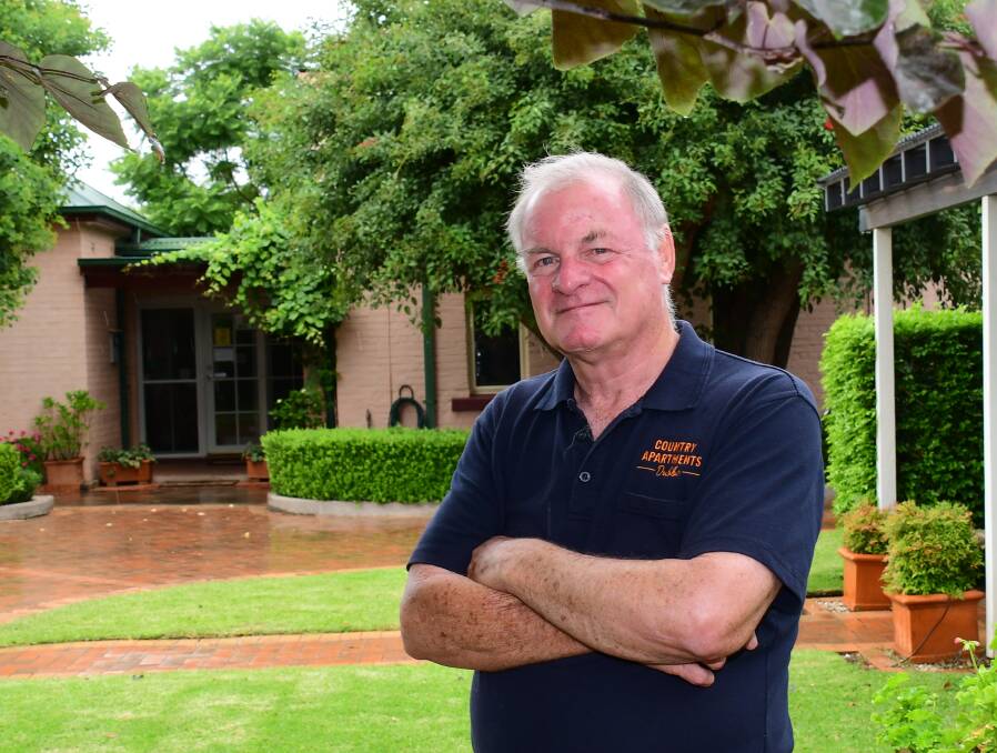 At the coalface: Country Apartments owner Terry Clark has fielded a "sprinkling" of cancellations in recent days, owing to COVID-19 border restrictions. Photo: AMY MCINTYRE