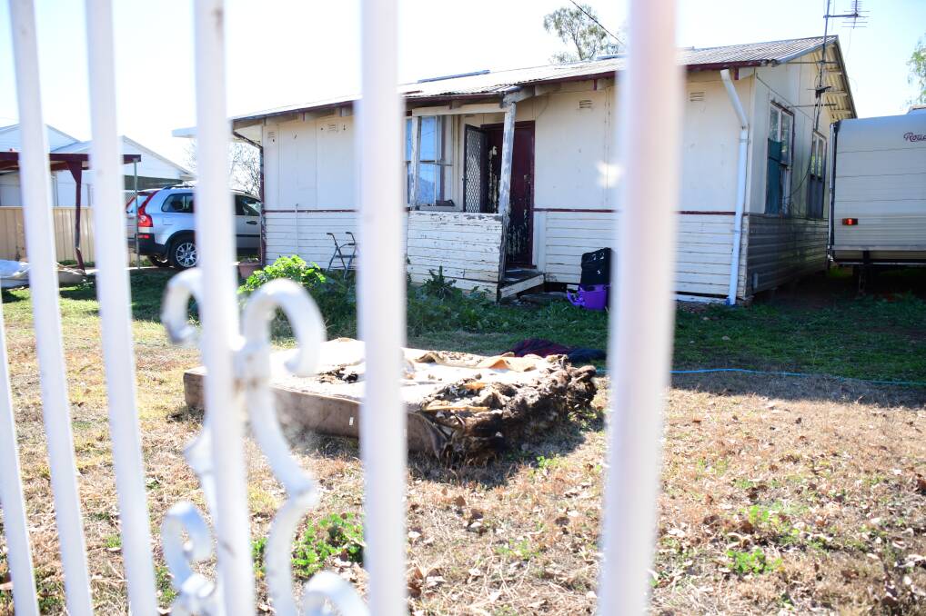 Investigation: This Glasson Street house in Wellington was declared a crime scene after the alleged fire attack on Thursday. Photo: AMY MCINTYRE