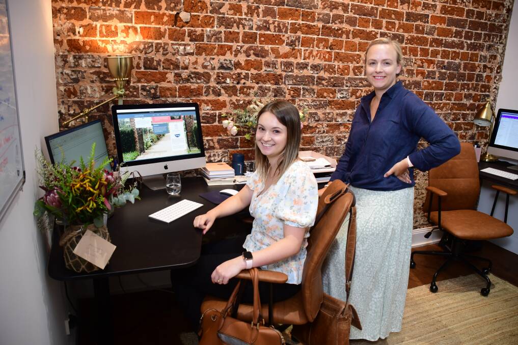 GROWING: Morgan James and Mea Campbell have been making Connected AU even more efficient, with a bigger reach. Photo: AMY MCINTYRE.