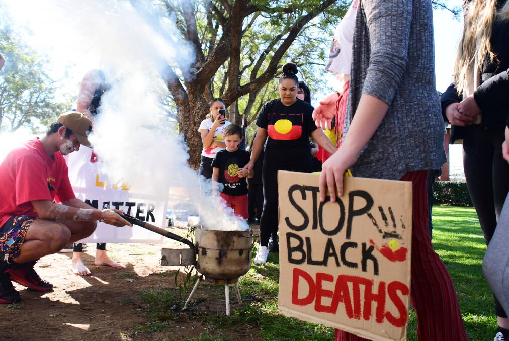 CALL TO ACTION: Passionate speakers shared their stories, history and fears at the two hour Black Lives Matter rally in Victoria Park. Photo: AMY McINTYRE