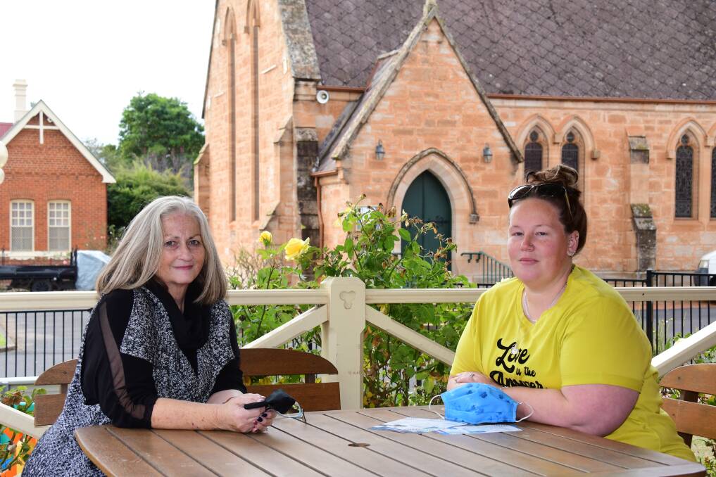 No judgement: Anglicare No Interest Loans coordinator Therese Garnsey and past client Carina Mullen. Photo: AMY MCINTYRE