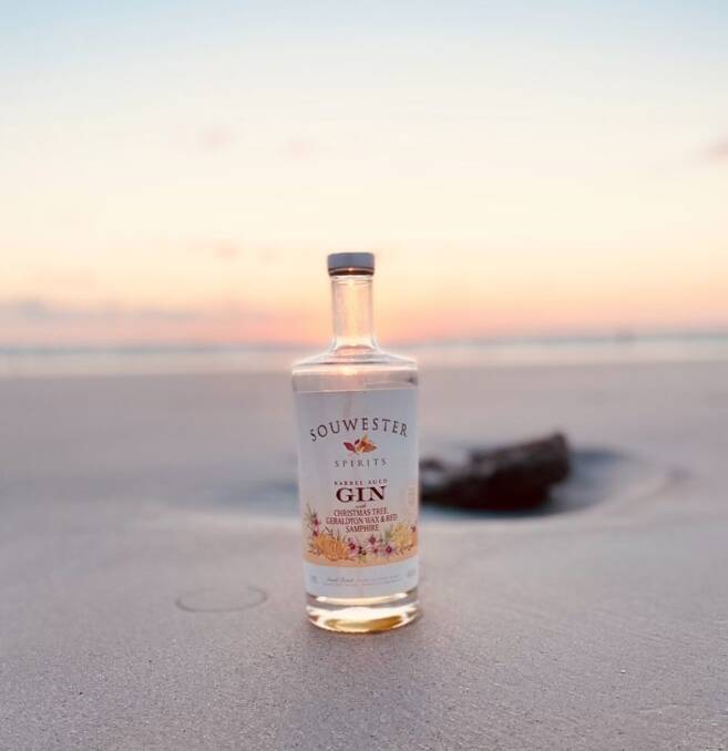 The SouWester Spirits 'Sunset Gin' is one of the gins that contains the controversial ingredient. Photo: SouWester Spirits