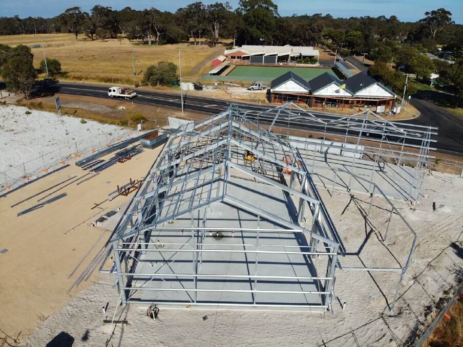 The West Winds Gin tavern and distillery currently under construction in Cowaramup, WA. Photo: The West Winds Gin