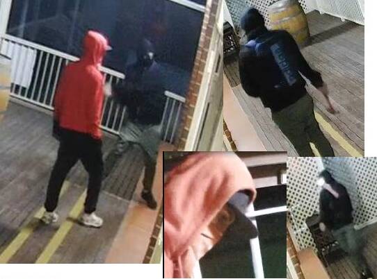 HELP NEEDED: Do you recognise these people? Police have released these CCTV images following break-in at a Dubbo sporting club. Photos: NSW POLICE