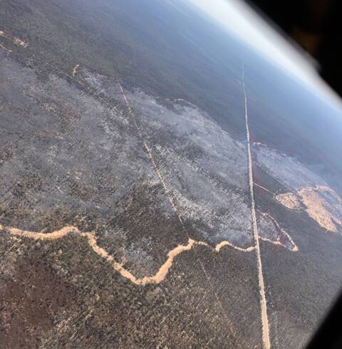 BLAZE: The 415 hectare bushfire in Goonoo Forest is yet to be brought under control. Photo: ORANA RFS