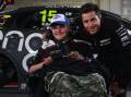 Jaiden Martin, 16, and Supercars driver Rick Kelly met thanks to the Make-A-Wish Australia. Photo: PHIL BLATCH 061017pbwish5