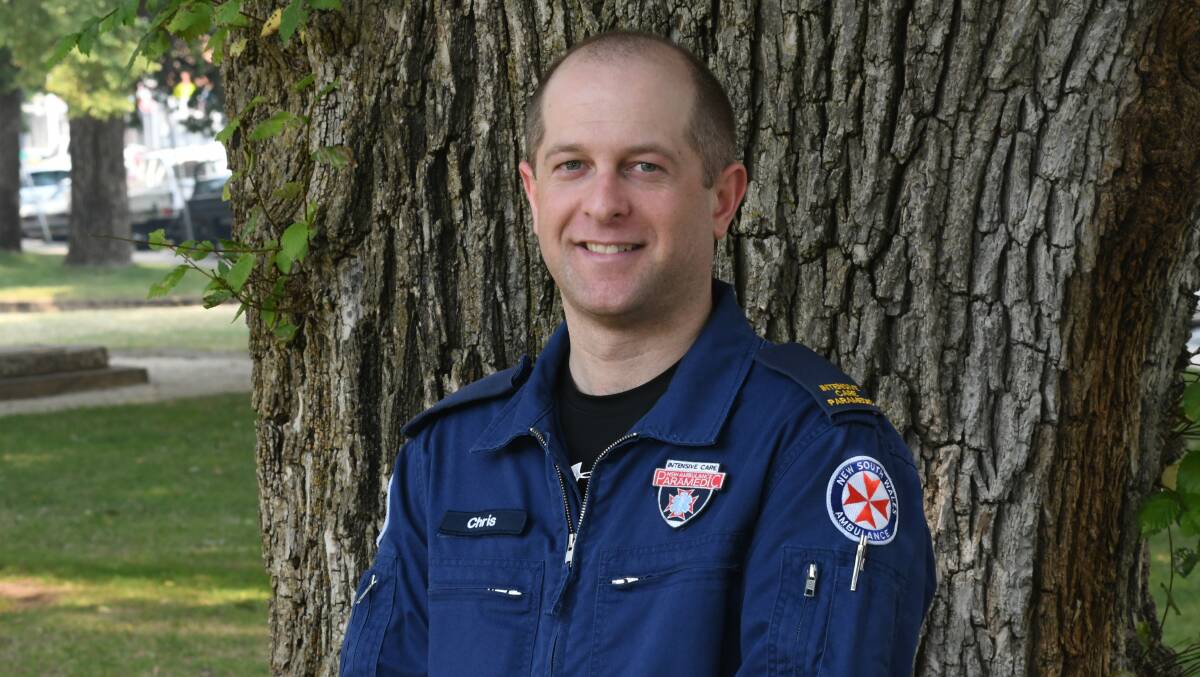 SAVING LIVES: Intensive care paramedic Christian Stokes says he's had a lot of "nasty" call outs this year, but this incident left him proud. Photo: CHRIS SEABROOK