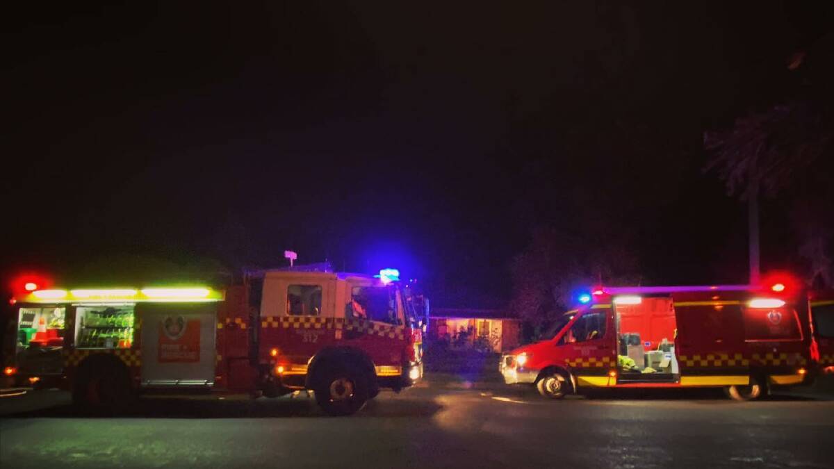 EMERGENCY CALL: Firefighters received a call out to a house fire in Gulgong on Monday evening. Photo: PAUL CAVALIER