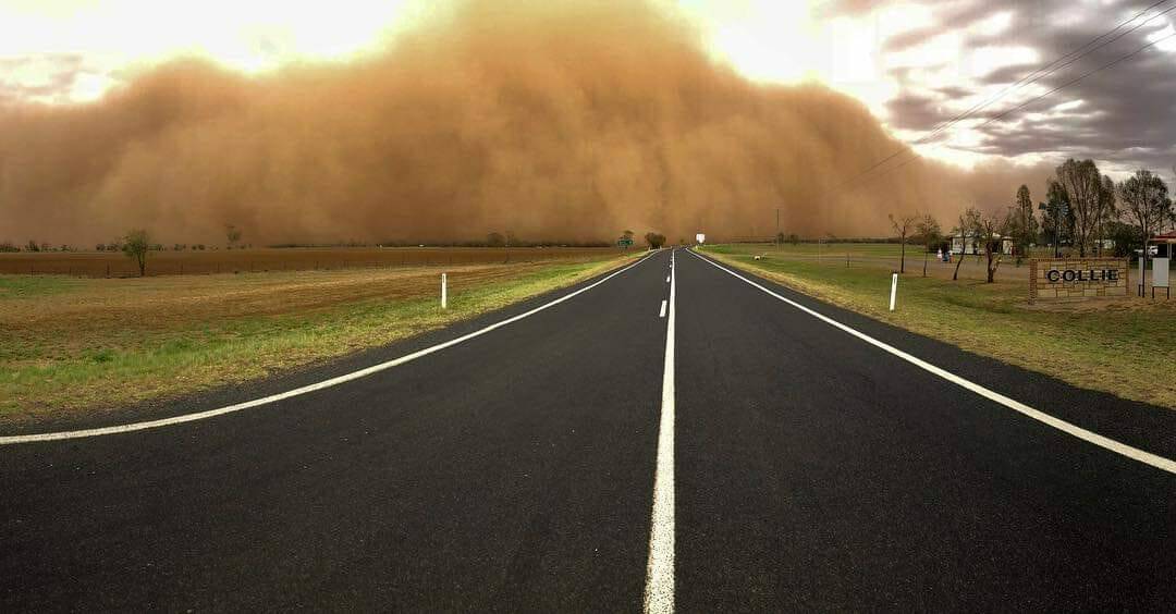 LONG ROAD AHEAD: More dust storms can be expected in the foreseeable future until decent rains are received, meteorologist says. Photo: RICK TERRY