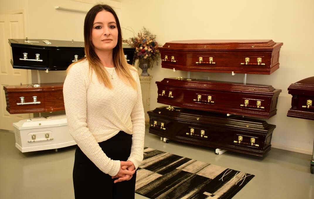 HEARTBREAK: Shakespeare Funerals manager Laura Carter says restrictions on funerals have made it difficult for some mourners. Photo: BELINDA SOOLE
