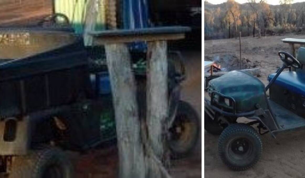 STOLEN: A vehicle and equipment stolen from property north of Dubbo ignites a police investigation. Photo: NSW POLICE
