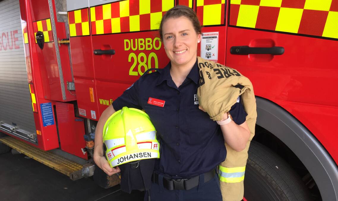 ON DEPLOYMENT: Dubbo firefighter Nicole Johansen has been sent on two deployments to fight bushfires.