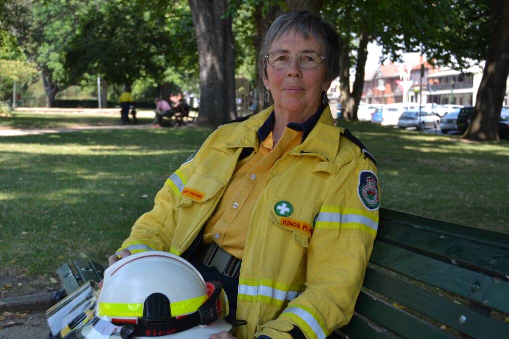 FIRE FRONT: NSW Rural Fire Service volunteer Deputy Captain Margaret Struthers has faced walls of flames that others would run from. Photo: MATTHEW WATSON