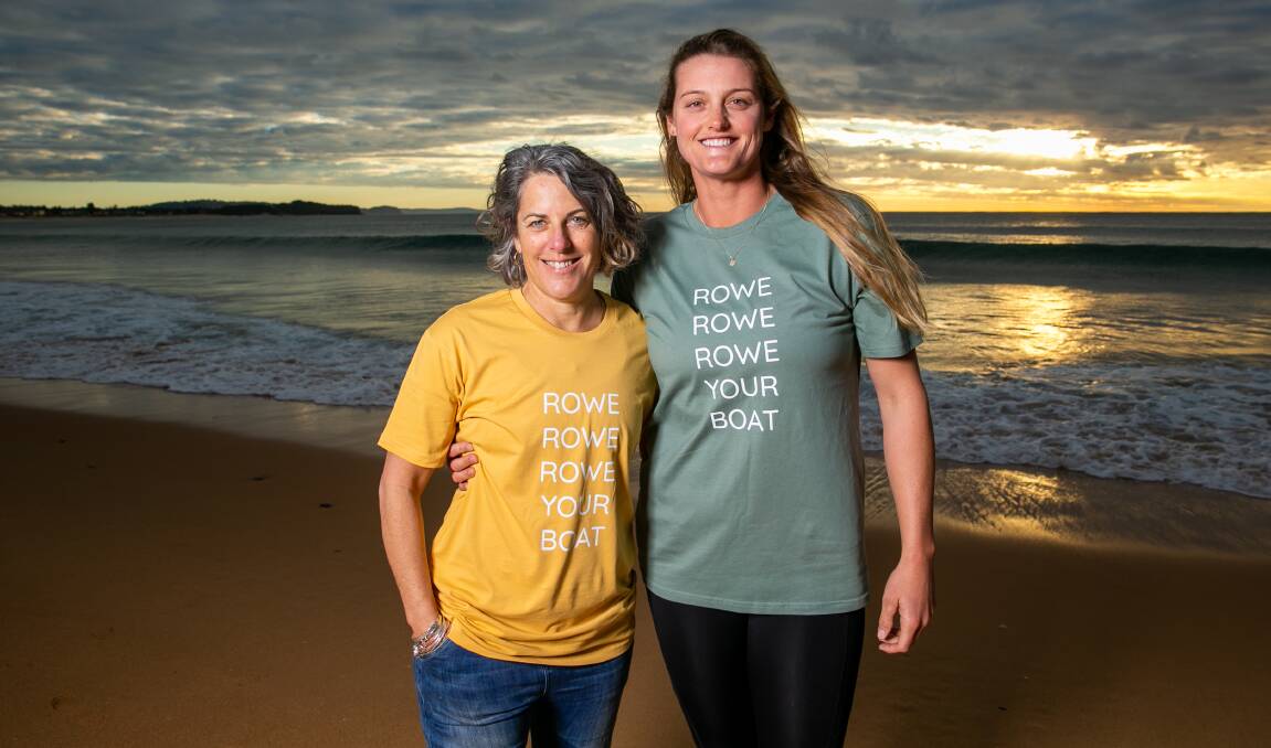 TEAM WORK: Minerva Network co-founder and northern beaches local Romilly Madew and Olympian Georgie Rowe. Picture: Geoff Jones
