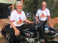 RETRO: Parkes Elvis Festival founders Anne and Bob Steel are sporting the new festival retro-style t-shirts that are now available. People are being encouraged to wear them this weekend. Photo: Parkes Elvis Festival