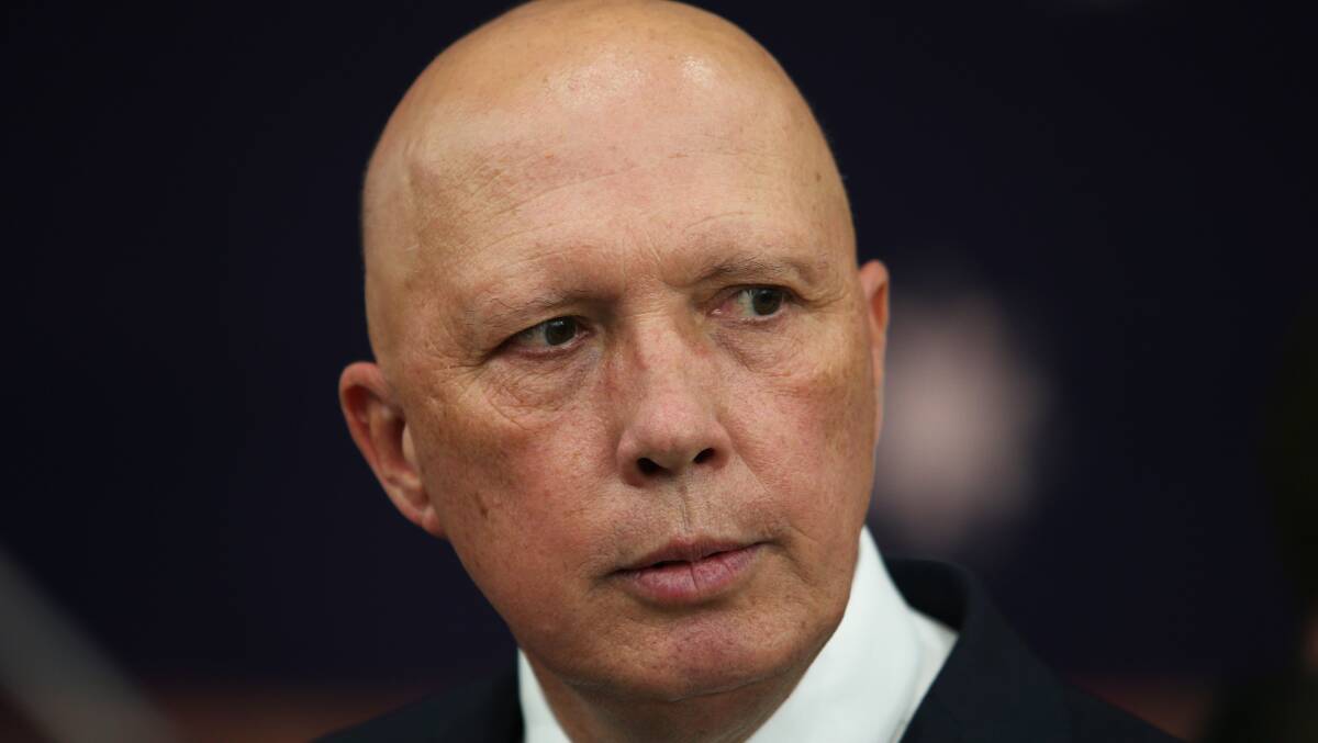 Defence Minister Peter Dutton says the only way to preserve peace is to prepare for war. Picture: Peter Lorimer