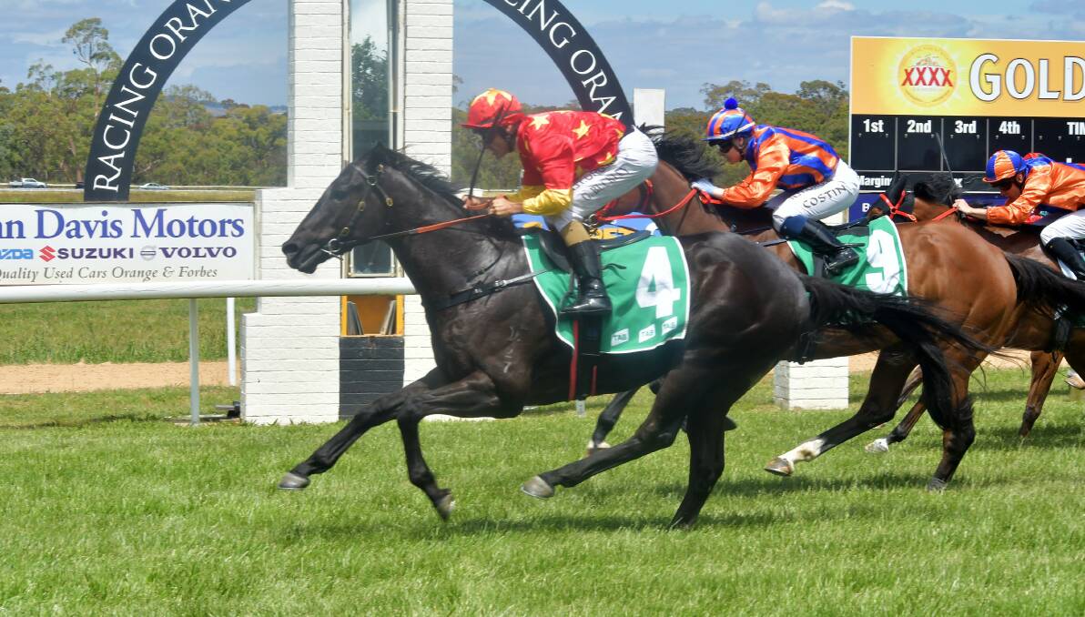 SEE YOU LATER: Bjorn Baker's Solva stormed home in the second to break his maiden over the 1100m. Photo: CARLA FREEDMAN