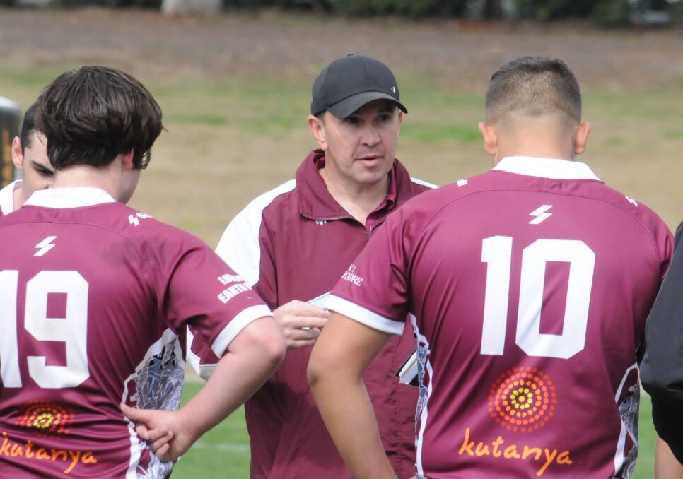 LEADERSHIP: Wellington coach Graham Blackhall rallies the troops during a Western Youth League fixture. PHOTO: NICK GUTHRIE.