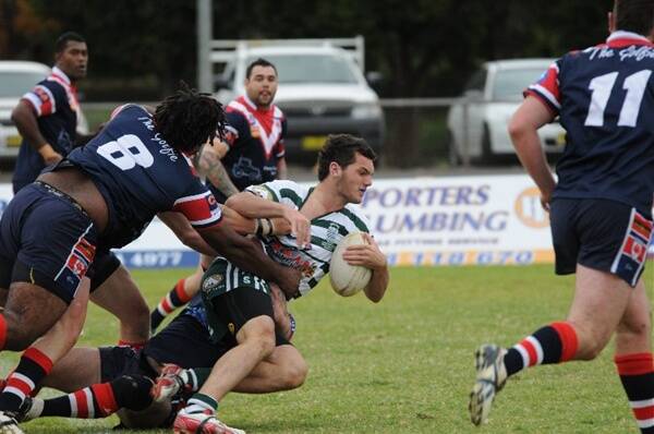Billy Sing made his first grade debut for Dubbo CYMS in yesterday’s 58-16 win over Cobar at No.1 Oval. 	Photo: JOSH HEARD