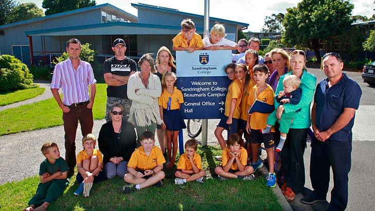 Beaumaris students and parents fight to go it alone.