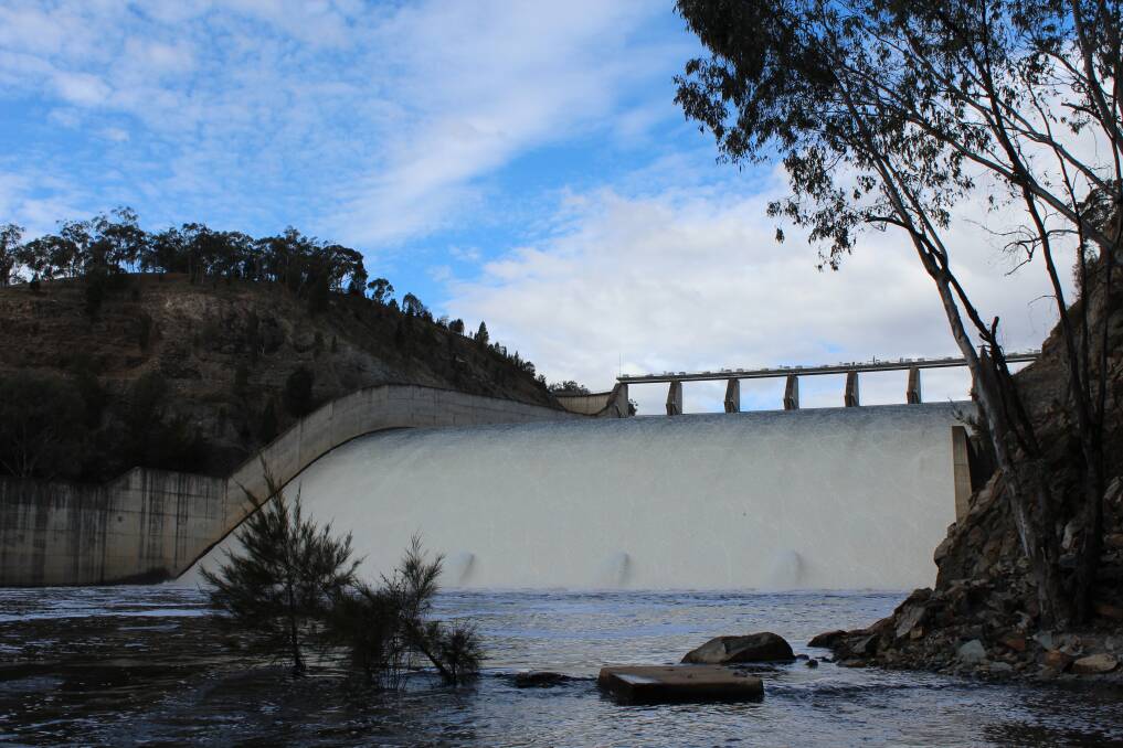 Burrendong Dam was at 45 per cent capacity yesterday.								   Photo contributed.