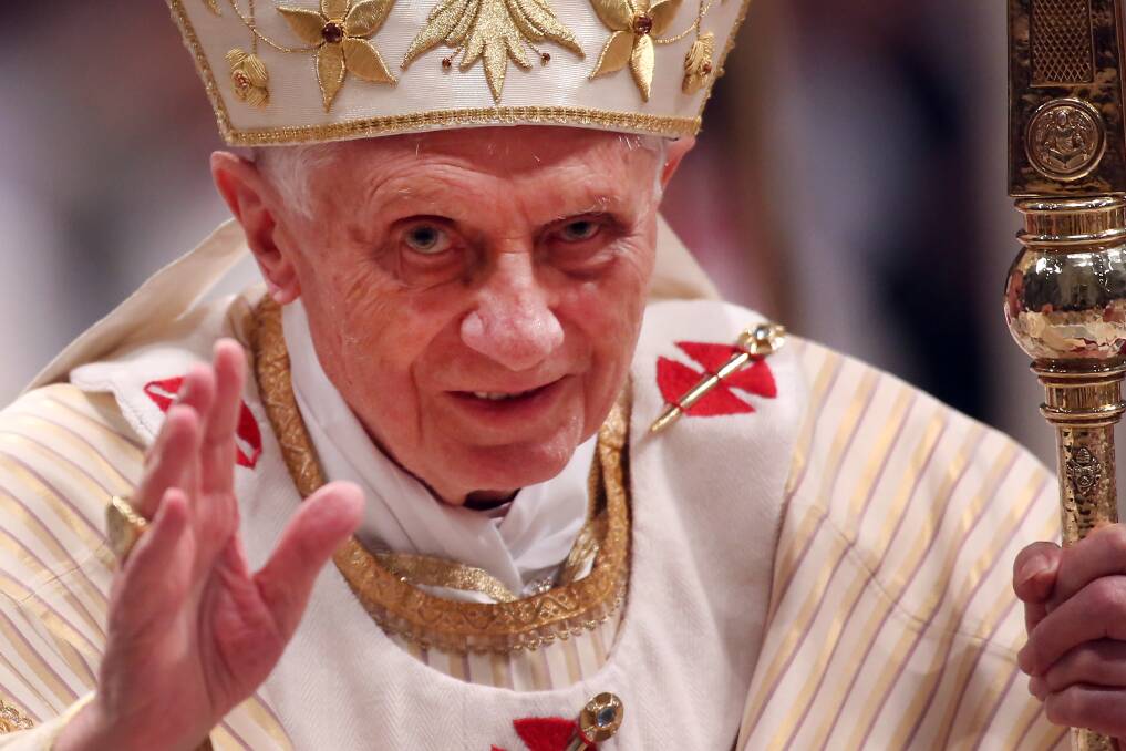 Pope Benedict XVI announced his resignation on Monday. 		Photo: Franco Origlia/Getty Images