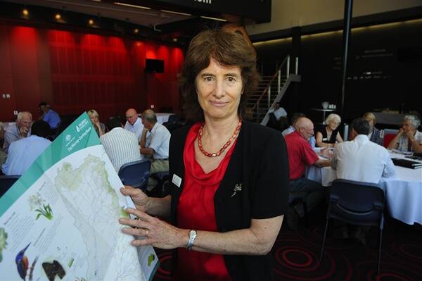 The Murray-Darling Basin Authority's chief executive officer Dr Rhondda Dickson takes part in yesterday's open house. Photo:Belinda Soole