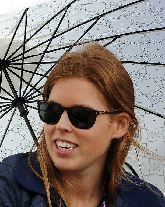 A dead ringer for Fergie - Princess Beatrice at Greenwich's equestrian course.