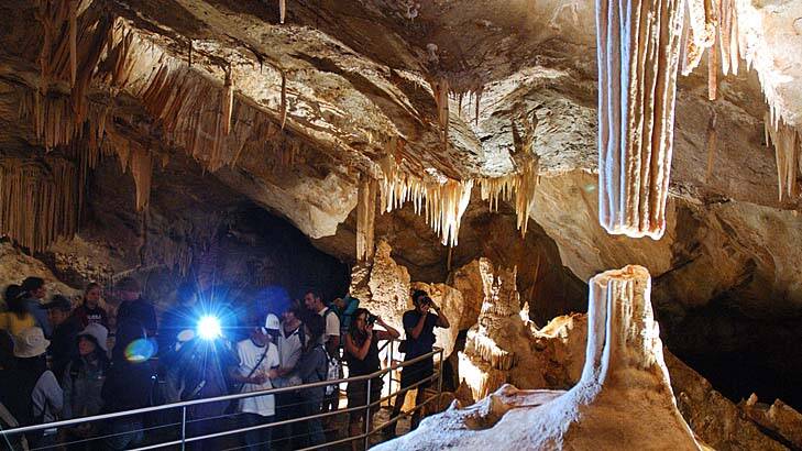 Light at the end of the tunnel … the state government hopes to privatise Jenolan Caves.