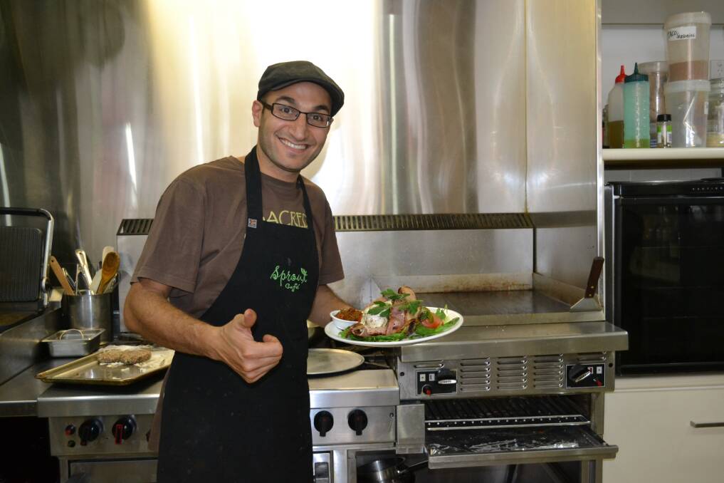 Wassim Hayla is excited to re-open the doors of Sprout Cafe and promises great home-cooked food. 
Photo: OLIVIA LAMBERT
