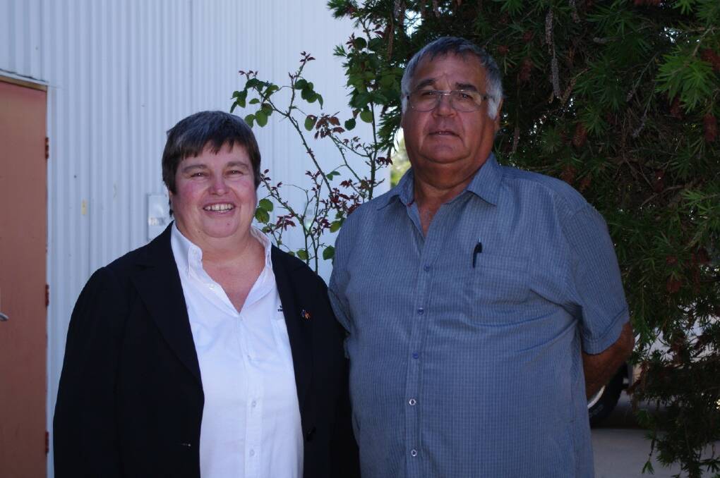 Murdi Paaki Regional Enterprise Corporation Limited chief executive officer Janelle Whitehead and corporation chair William Bates.  
Photo contributed