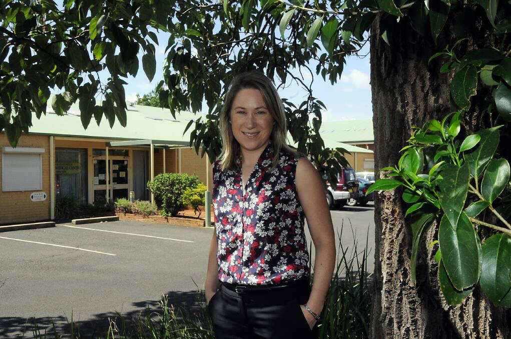 Dr Amy Wagstaff heads to work in the office provided to her in Myall Street as a staff specialist of Dubbo Base Hospital. She is understood to be its first permanent endocrinologist. Photo: BELINDA SOOLE