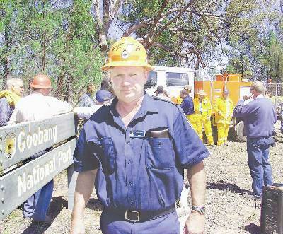 BREAKAWAY: Volunteer Fire Fighting Association president and Parkes Rural Fire Service group captain Peter Cannon at yesterday’s launch of the independent firefighters’ organisation.