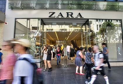 Zara's store in the Bourke Street Mall.
