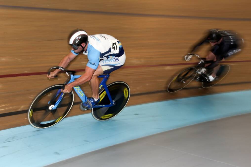 Andrew Taylor on the track during the 2013 UCI Festival of Speed in Invercargill, New Zealand. 			        Photo: GETTY IMAGES