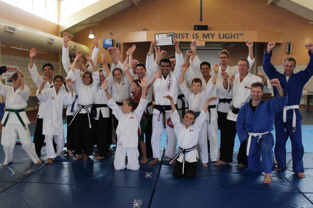 Subak Martial Arts students proving they have what it takes to achieve a new rank 
.