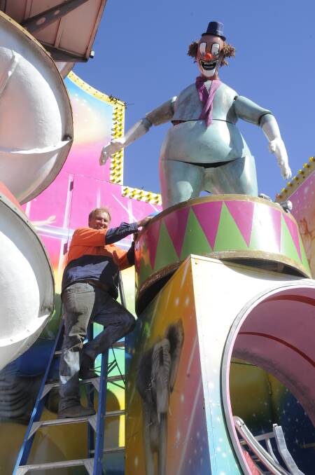 Emile Verfurth with the Magic Circus ride. 	Photo: CHERYL BURKE