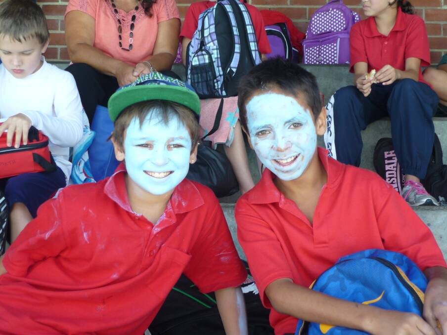 West Dubbo Public students, Wes and Will getting into the spirit of the day.