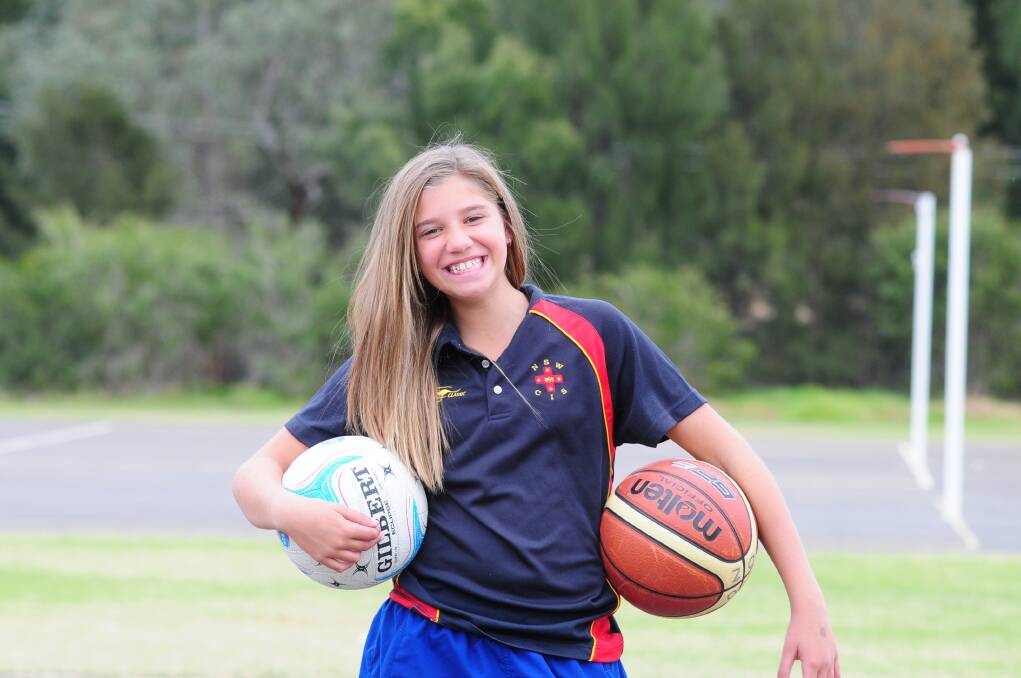 Rebekah Dallinger is a multi-sport talent with upcoming assignments in both netball and basketball. Photo: LOUISE DONGES