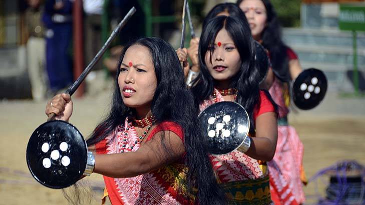 Kachari women in Nagaland.