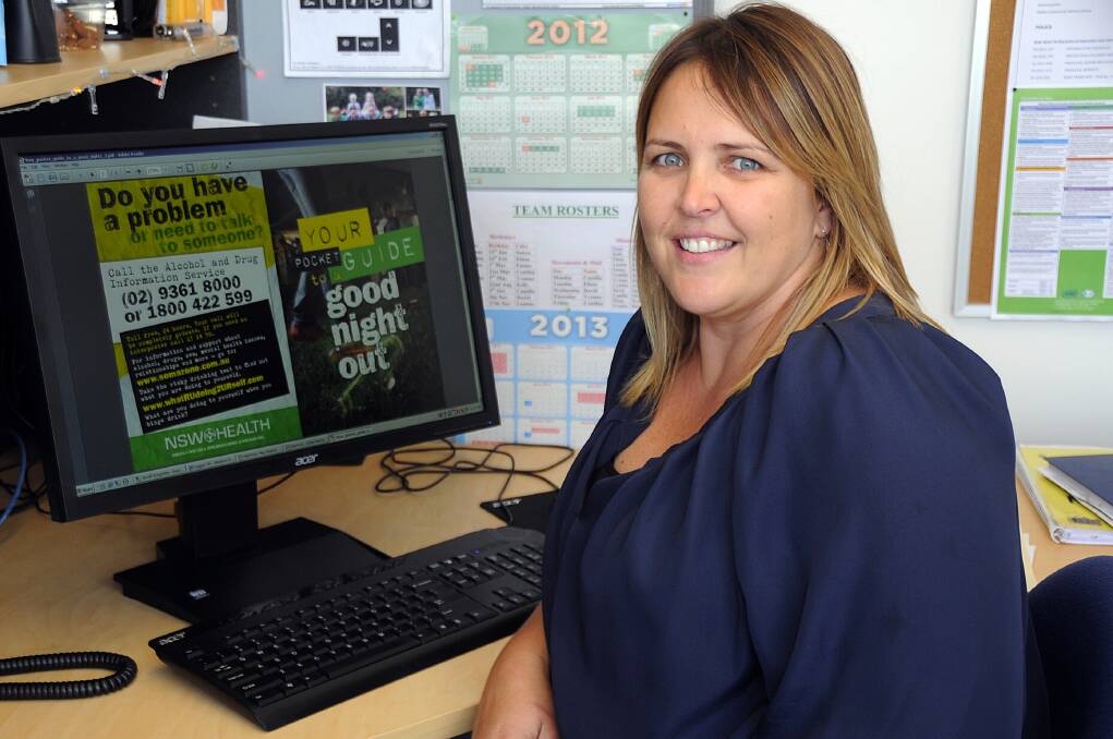 Acting team leader of the Western NSW Local Health District's health promotion and prevention unit in Dubbo Sonya Warwick is among staff encouraging use of the Alcohol and Drug Information Service by calling 1800 422 599.
