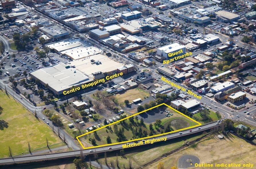 One of the last vacant commercial land sites in the Dubbo CBD has sold and will form part of the proposed Riviera shopping and accommodation complex. 			        Photo: RAY WHITE DUBBO