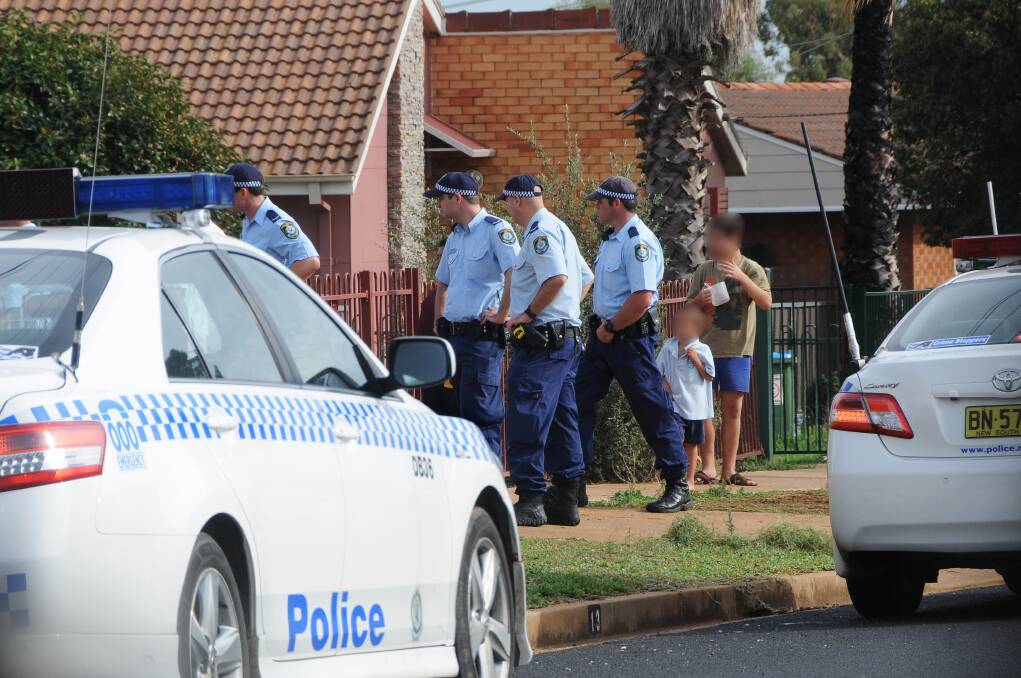 Orana Local Area Command responded to an alleged stabbing in Braun Avenue yesterday. 	Photo: AMY McINTYRE