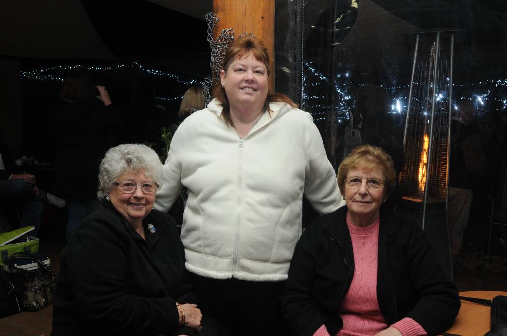 Shirley and Michelle Reberger with Edna Bloomfield