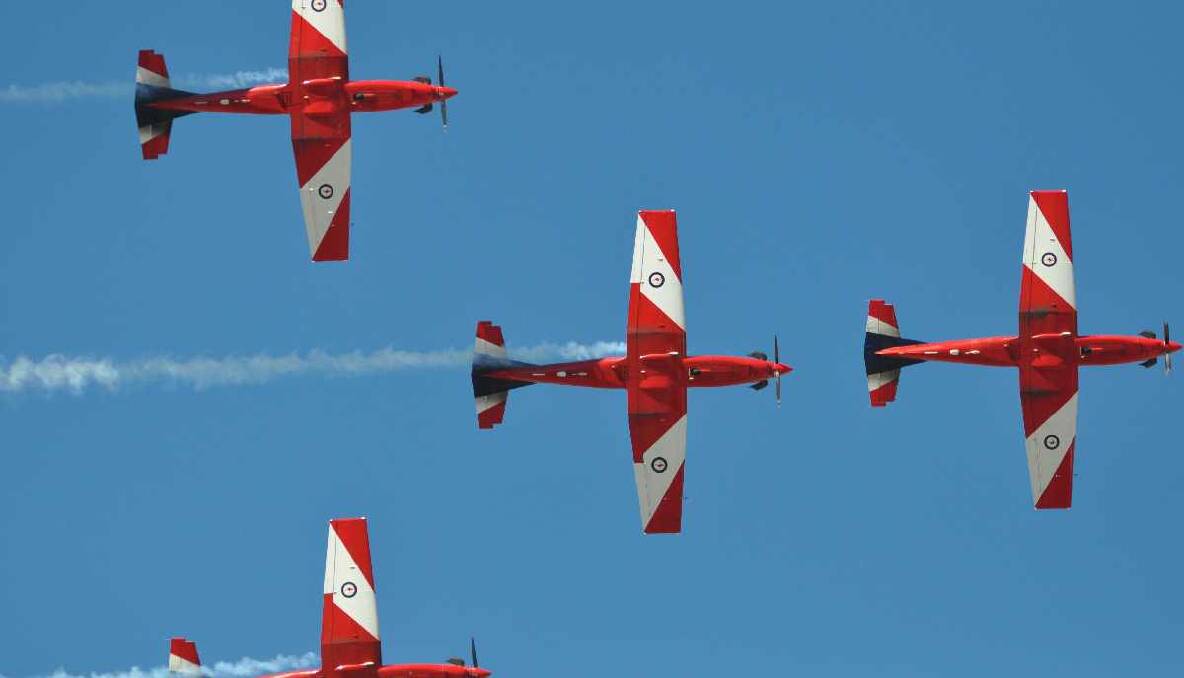 The Roulettes put on another great show for fans at Mount Panorama for the Bathurst 1000 on Saturday. Photo: Mark Rayner